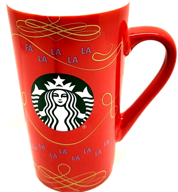 Starbucks 2020 Red Coffee Mug 14 oz Ceramic Tumbler Cup Christmas Design (Z27D)