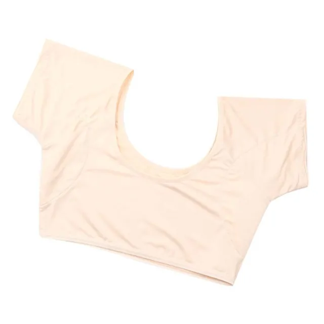Almohadillas de soldadura de seda debajo de las axilas señorita camisas de verano plato