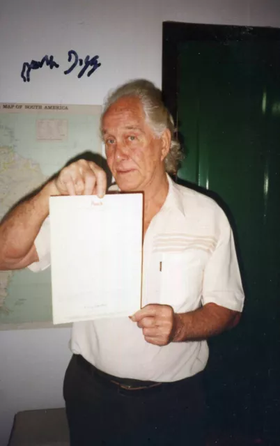 RONNIE BIGGS Signed 'Map' Photograph - Great Train Robbery - preprint