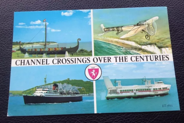 Postcard: Channel Crossings Over The Centuries: Un Posted: Colour