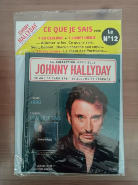 JOHNNY HALLYDAY ce que je sais 1998 - LIVRE + CD RARE sous Cello