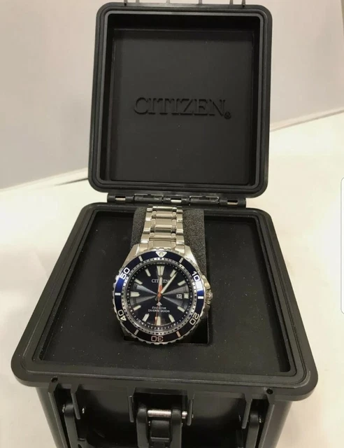 Citizen Promaster Eco-Drive BN0159-15XM – Orologio Uomo Solare 44mm, Quadrante Rosso, Cinturino Acciaio + Elastico Nero