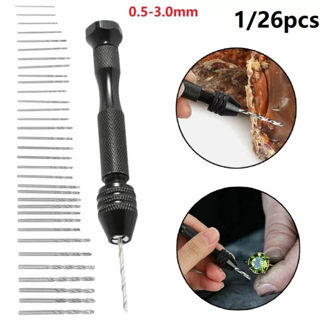 Mini Minuscule Micro Ars Embouts Perceuse sans Clé Chuck-0.5-3.0mm Main De Outil