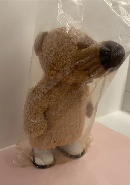 TEDDY BEAR JAM BUTTER Co. Brown Terry Cloth Big Nose Plush 30cm