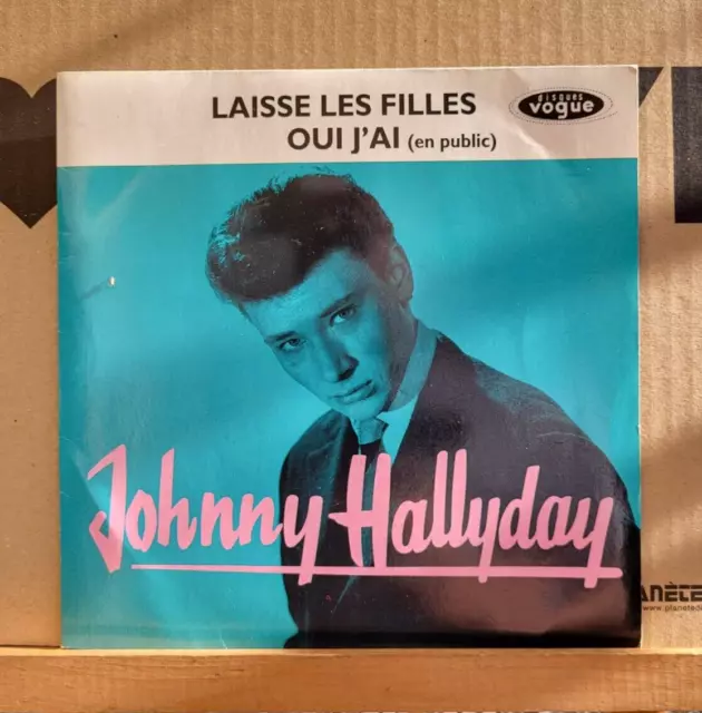 SP 45T - Johnny Hallyday – Laisse Les Filles / Oui J'ai (En Public) 1992 (EX/EX)