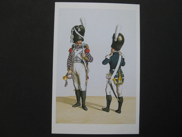 REPRODUCTION DE DESSIN : musiciens de la garde impériale EUR 3,50