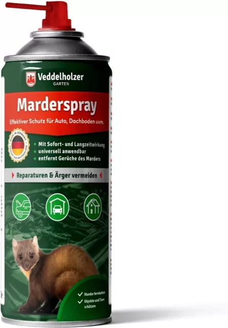 Anti Marderspray Marderschreck für Auto Dachboden & Garage | 400 ml Marder Spray