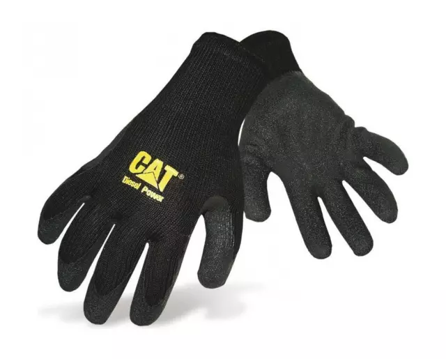 3 Pairs of Cat Caterpillar Thermal Knitted Gripper Work Gloves
