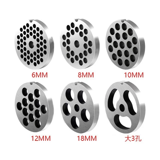 3 Holes Stainless Steel Meat Grinder Hole Plate Chopper Disc Mincer Kitchen Tool
