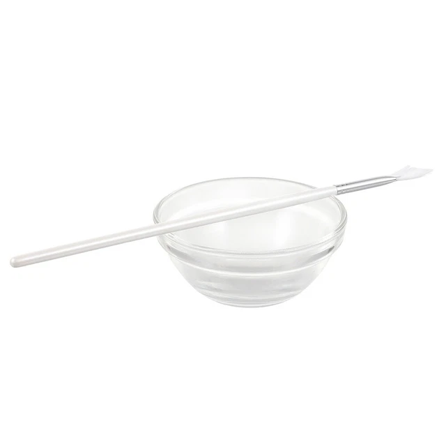 Beauty Fan Brush Applicator DIY Face Cream Bowl Silicone Facial