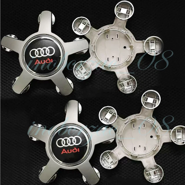 4x 135mm Für Audi A4L A6L A5 Badge Radnabenabdeckung Nabendeckel Felgendeckel