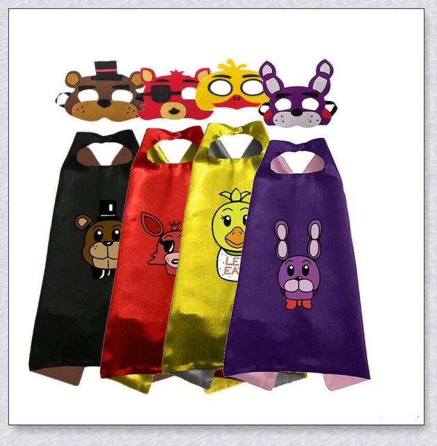 FIVE NIGHTS AT Freddy's FNAF Cape & Mask Horror Game Kid Halloween