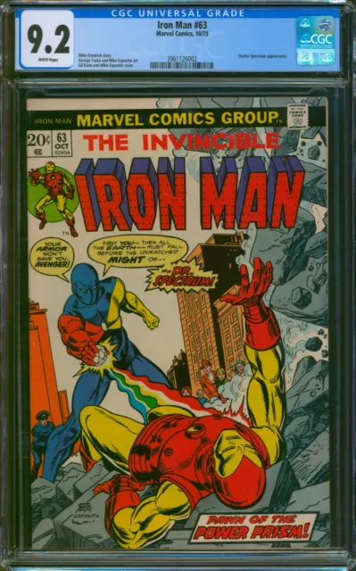 Invincible Iron Man #63 CGC 9.2 NM- Wp Vs. Doctor Spectrum Marvel Comics 1973