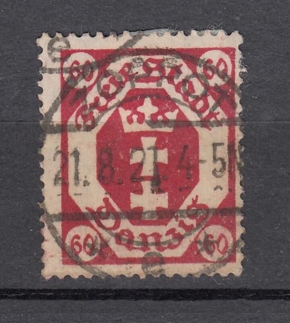 Danzig, 60 Pfg. Freie Stadt Danzig,  MiNr. 81 b, gestempelt