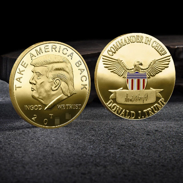 100 PCS COIN Donald Trump Commemorative 2024 USA 45th President