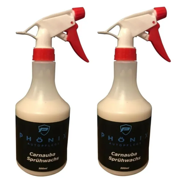 2x PAB Spray Wax Carnaubawachs Lack Versiegelung Sprühwachs Flüssigwachs 500ml