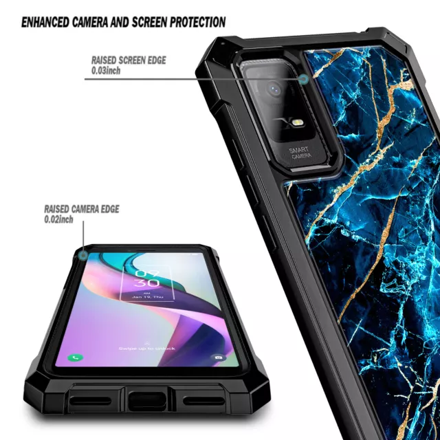 For TCL ION X / ION V Case Full Body Phone Cover With Built-In Screen Protector 2