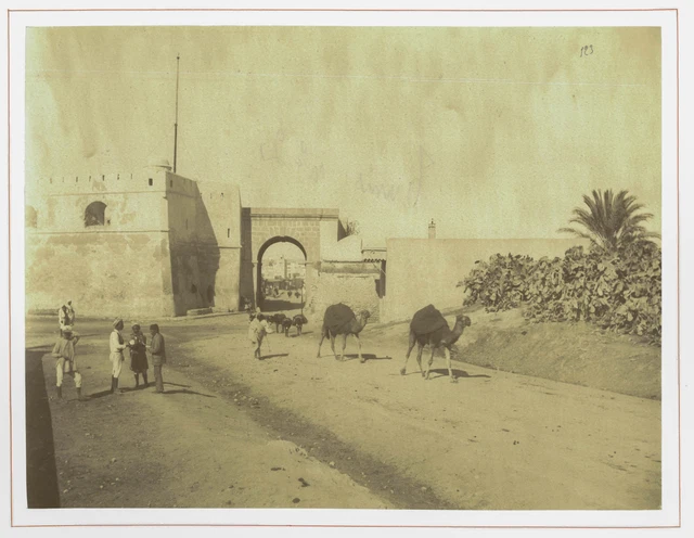 Tirage Albuminé Vintage - Tunis, Rue Calme, Circa 1885 - Format 6x8,5 Cm - Original - Référence DA9791