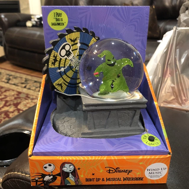 DISNEY HALLOWEEN NIGHTMARE Before Christmas Musical Snow Globe Oogie