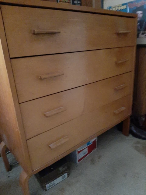 1939 Alvar Aalto 4 drawer dresser drawer. 1939 Alvar Aalto 4 drawer dresser drawer.