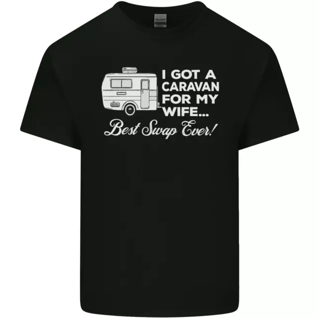 A Caravan for My Wife Funny Caravanning Mens Cotton T-Shirt Tee Top