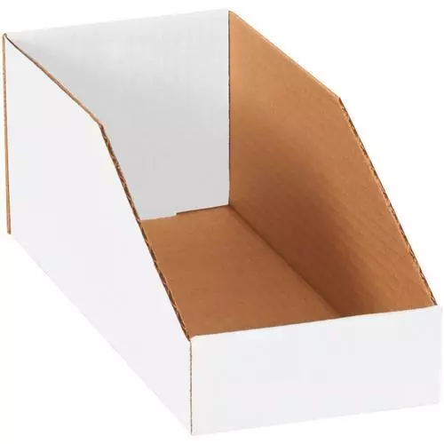 Myboxsupply 5 x 12 x 11.4cm Bianco Cestino Scatole, 50 Per Fascio