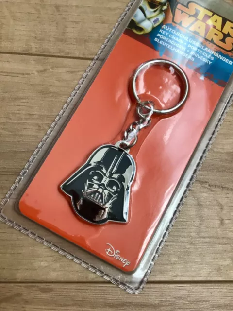 🚀 Star Wars 🗝️ Schlüsselanhänger 🔑 Darth Vader  🖤 Disney 🎈 flach Metall