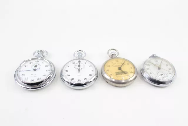 Mens Stop/Pocket Watches Handwind WORKING Inc Park Smiths Etc x 4