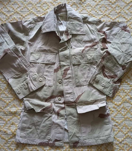 DCU BDU Shirt Coat *X-Small Regular* Twill Desert Tri-Color Camo Military Combat DCU BDU Shirt Coat *X-Small Regular* Twill Desert Tri-Color Camo Military Combat