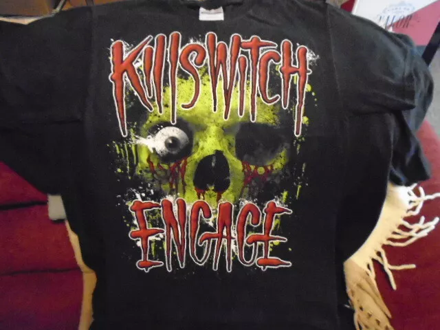 RARE Killswitch Engage SHIRT small Skull METAL PUNK horror art Shadows Fall !