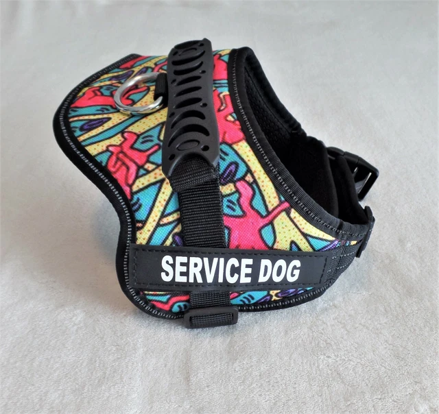 Service Dog Training Control Harness Vest Patches No Choke Support Therapy small