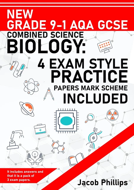 NEW GRADE 9-1 AQA GCSE Combined Science Biology : 4 Exam Style Papers ...