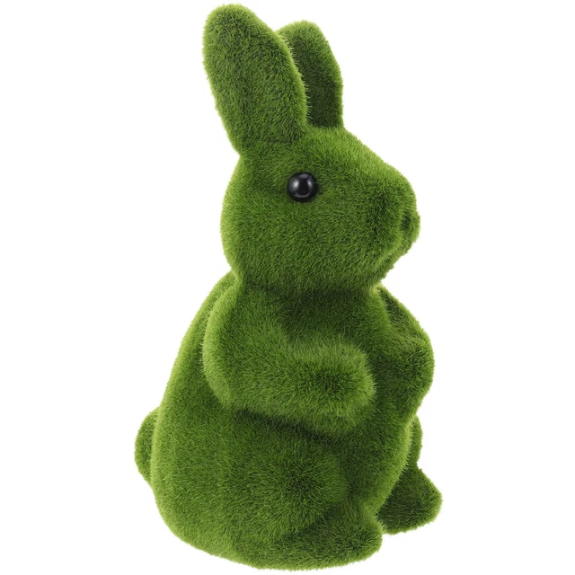 1PC Tragbare Ostern Moos Bunny Für Dekoration Desktop