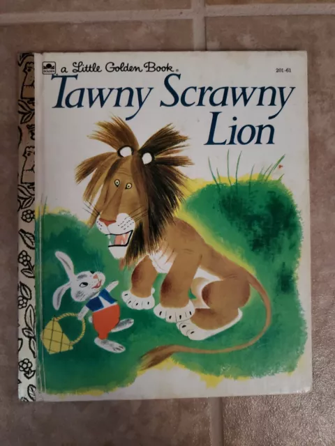 LITTLE GOLDEN BOOK Tawny Scrawny Lion 1952-1994 Chick-fil-a Collectible ...