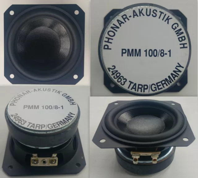 PHONAR Gemany PMM100 8 Ohm 4 " 10cm Tief-Mitteltöner Woofer Midwoofer