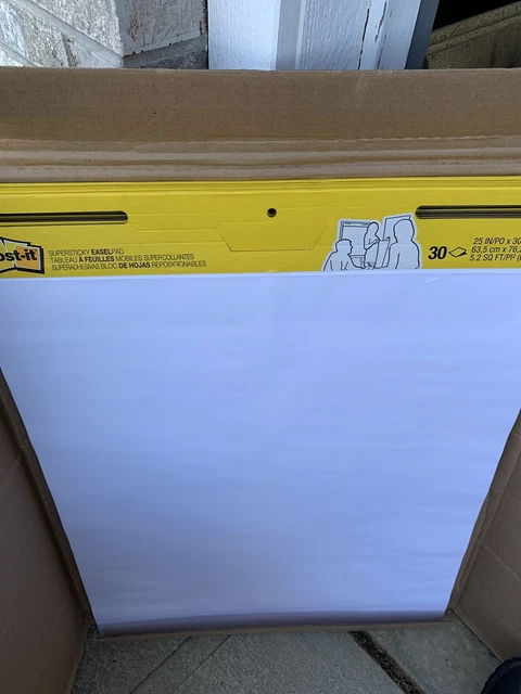 Post-it Super Sticky Easel Pad 25" x 30" White 3 Pads/Pack (559 VAD20 3PK)