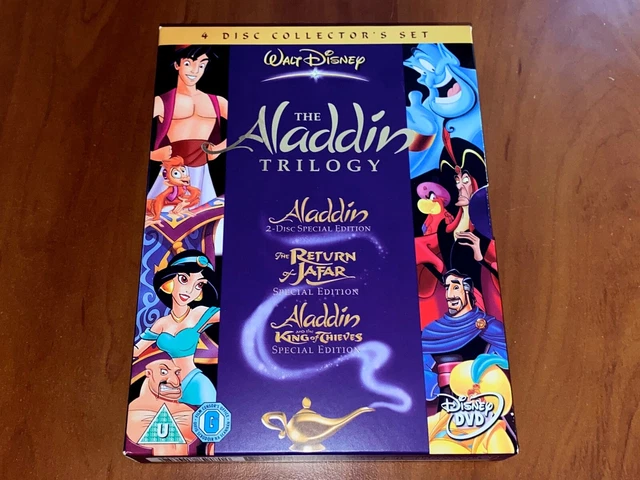 ALADDIN TRILOGY 1-2-3 / DISNEY 3x DVD COLLECTOR'S BOX English Greek