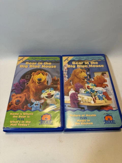 BEAR IN THE Big Blue House VHS 1998 Volume 1 & 6 Jim Henson £9.05 ...