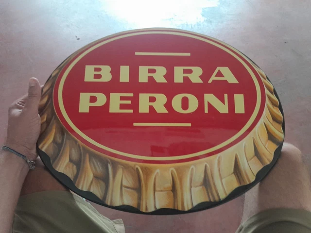 Birra Peroni  Insegna Smaltata  No Luminosa Originale