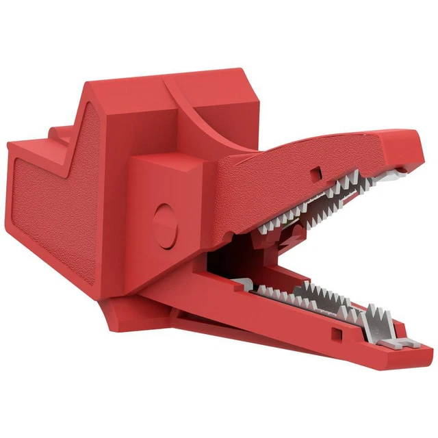 Electro PJP 5004/LM-IEC-CD1-R Morsetto a coccodrillo Rosso Campo di serraggio