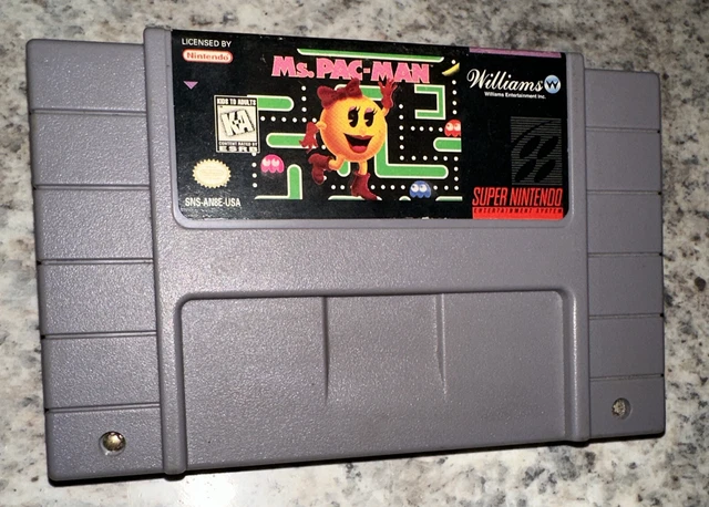 Miss Pacman Nes MS. PAC MAN Super Nintendo SNES Original Authentic Game! Works! EUR 7 ...