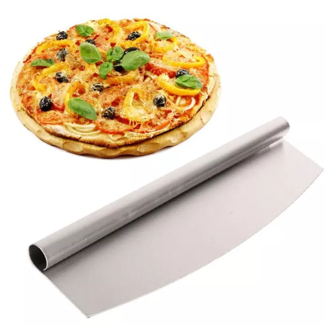 Pro Pizza Cutter Rocker Blade Avanti Rocker Slicer Mezza Luna,Knife,Chef Tool 2