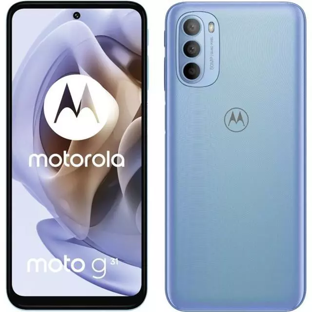 Motorola Moto G31 4G XT2113-3 Dual Baby blau 6,4" 64GB Grade A UK 1 Jahr Garantie