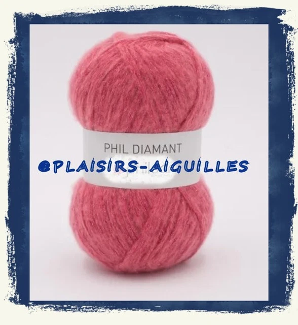 Pelote De Laine Phildar Diamant Couleur Guimauve - Acrylique/polyester Brillant