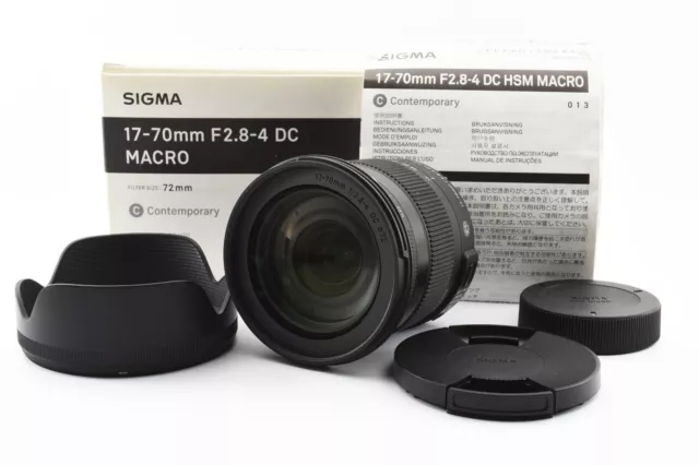 Sigma DC 17-70mm F/2.8-4 OS HSM Macro C Lens w/Box For Nikon MIJ Exc+++ #2080183