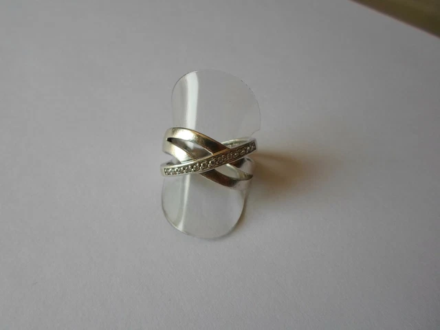 Bague Papillon Ajourée En Argent Massif - Taille 58 - Bijou D'occasion