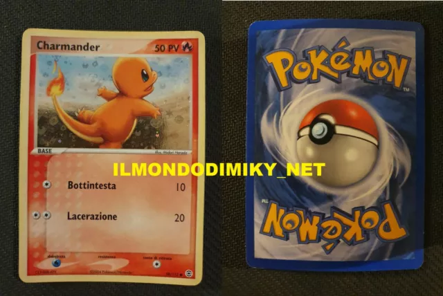 Pokemon 151 Conjunto Mew It Ita 004/165 Charmander Raro Holo Reverso