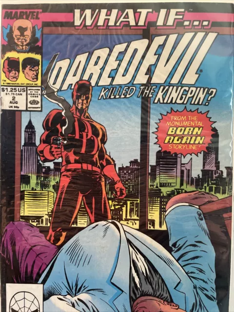 WHAT IF? #2 (1989 marvel) DAREDEVIL KILLED THE KINGPIN? Excellent