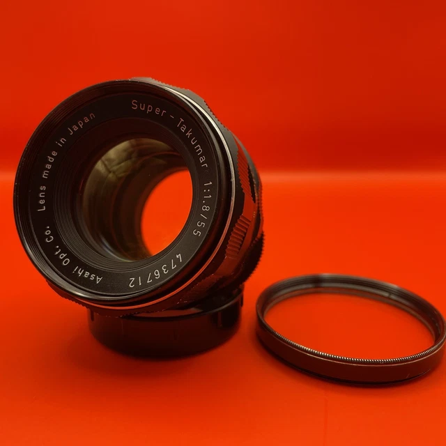 Asahi Pentax SV Lens Asahi Super Takumar 55mm F = 1.8 (Réf#K
