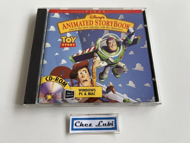 Computer Game Toy Animation DISNEY'S TOY STORY Animated StoryBook PC e MAC con manuale e inserti ...